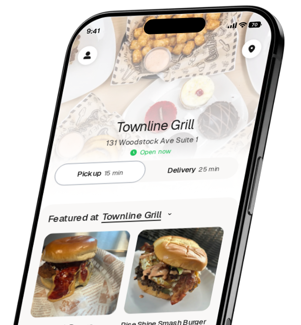 Townline Grill app preview