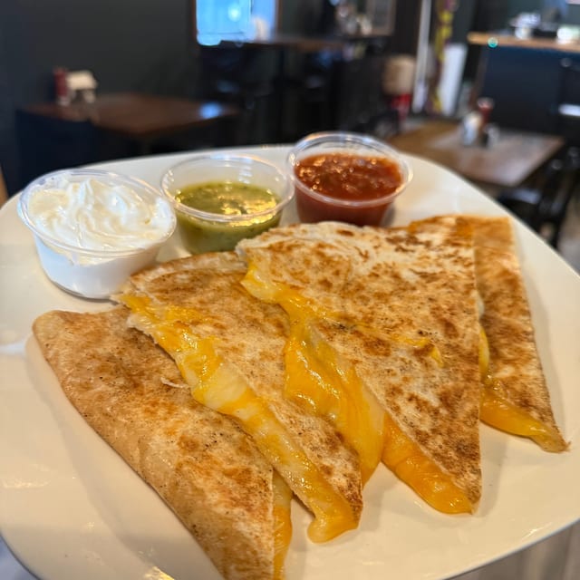 Cheese Quesadilla.