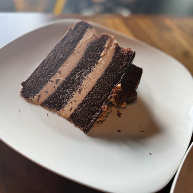 Peanut butter triple cake.