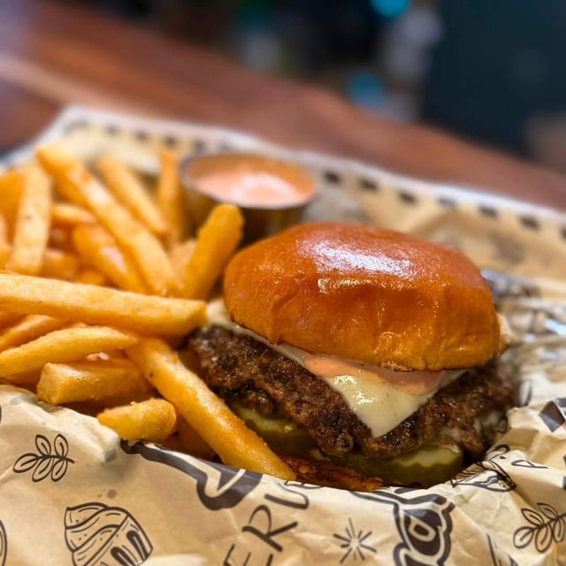 All American smash & Fries.