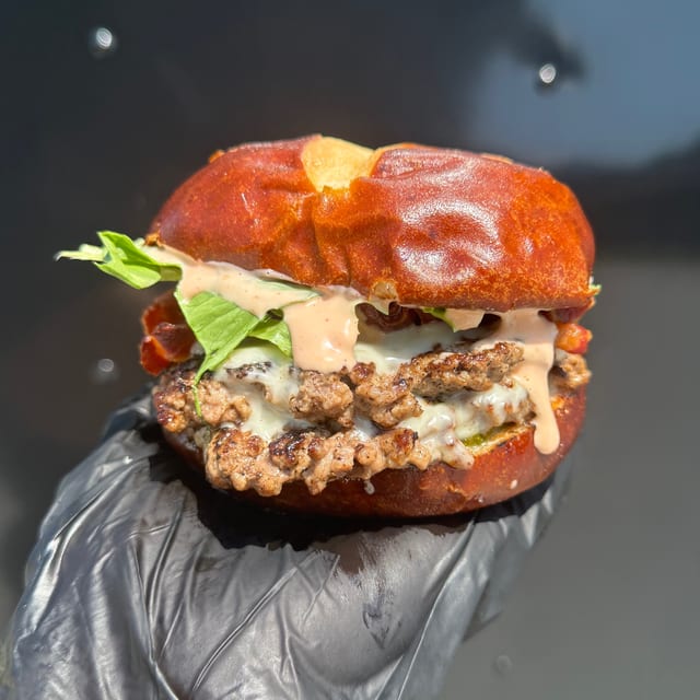 Pretzel Smash Burger.