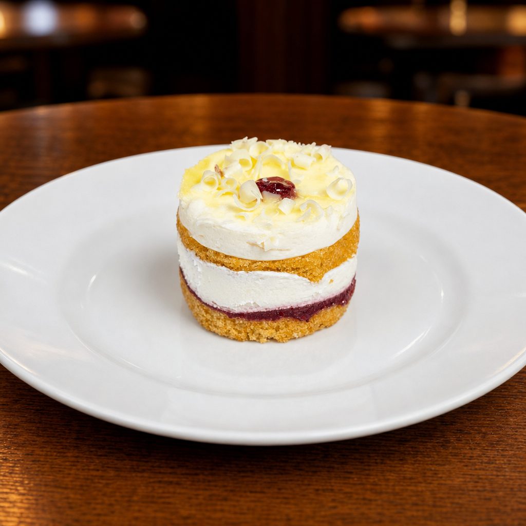 Lemon Raspberry Drop Cake.