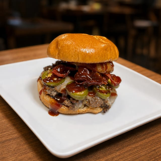 Southern Spicy Jalapeño Smash Burger.