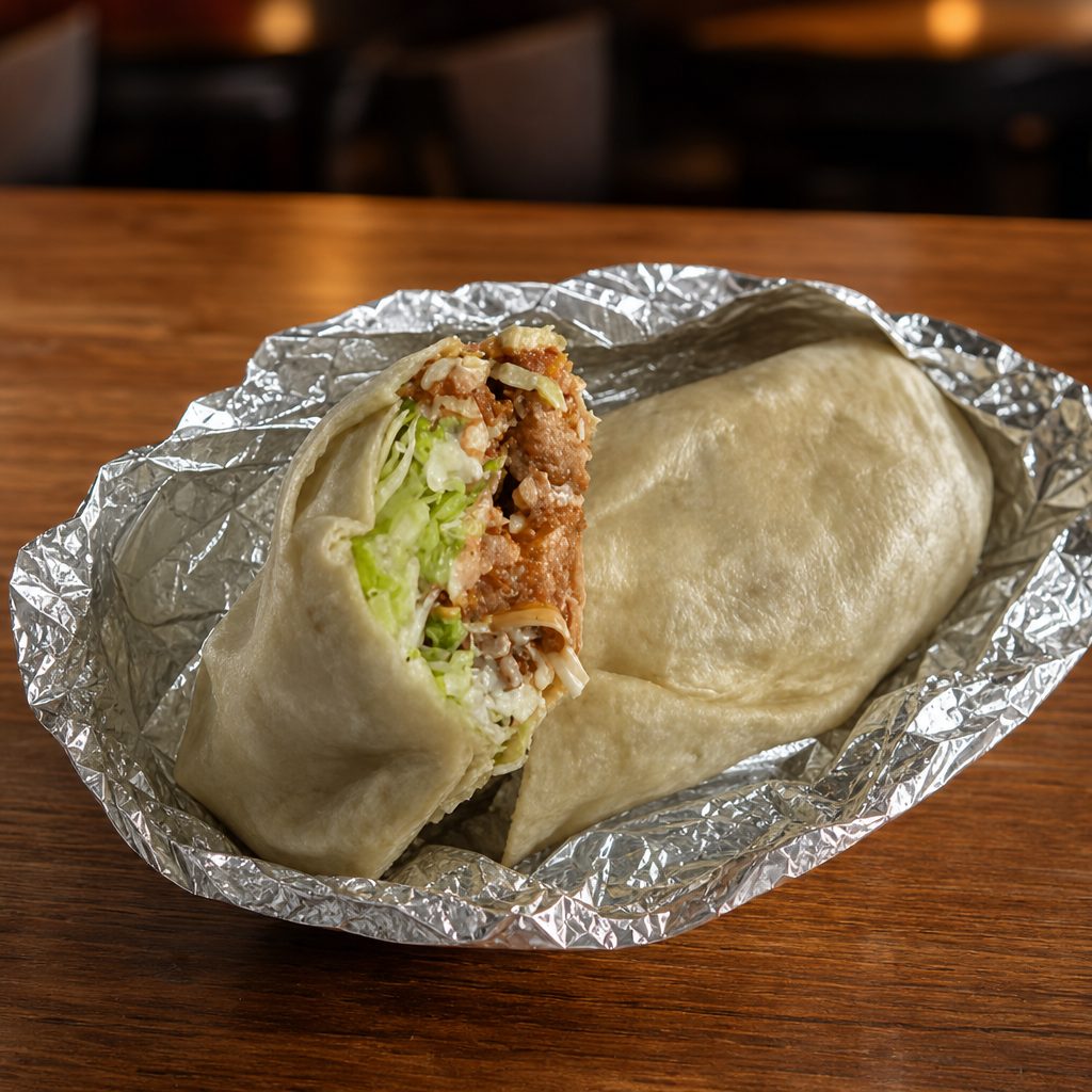 Loaded Crispy Chicken Wrap.