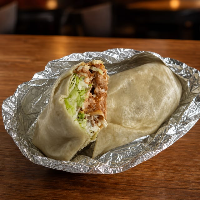 Loaded Crispy Chicken Wrap.
