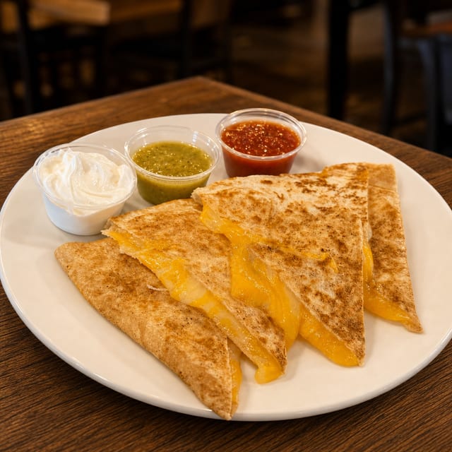 Cheese Quesadilla.