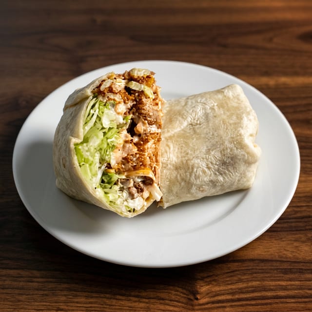 Loaded Crispy Chicken Wrap.